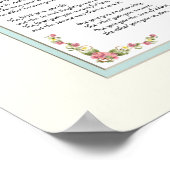 Erfenis van een Aangenomen Kind Klantenhandkalligr Poster (Hoek)