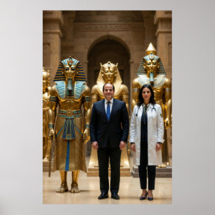 Erfenis van Egypte President El-Sisi heet de Poster