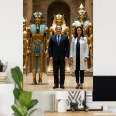 Erfenis van Egypte President El-Sisi heet de Poster (Thuiskantoor)