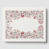 Erfenis Victoriaanse Botanische Terracotta Herfstb Gastenboek (Achterkant)