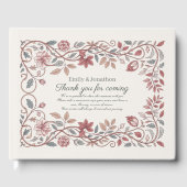 Erfenis Victoriaanse Botanische Terracotta Herfstb Gastenboek (Voorkant)