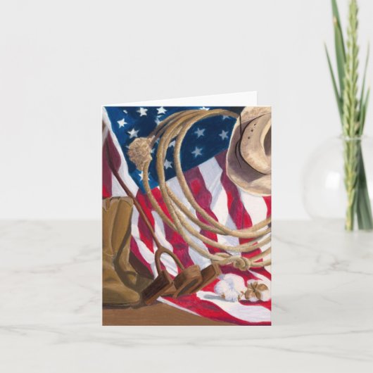 Erfenis Westerne Amerikaanse Notecard door de Kaart (Voorkant)