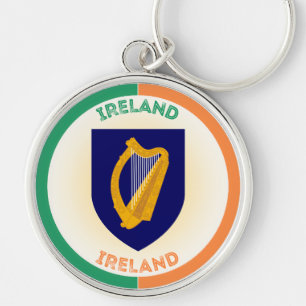 Erfenisembleem van de Republiek Ierland Sleutelhanger