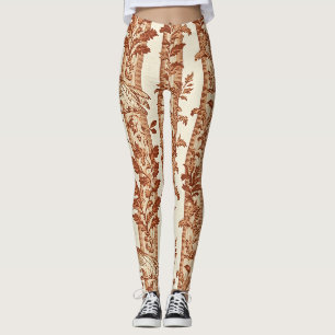 Erfenishenne Bloemstreep Toilepatroon Leggings