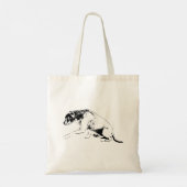 Erfgenaam Partner—Paw Up Pitbull Mix Tote Bag (Achterkant)