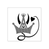 Erfgenaam van de Helachtige Troon Rubberstempel (Afrduk)