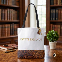 ERFGOED BOODSCHAPPEN Oude Rijkdom Nep Leer Bruin W Tote Bag