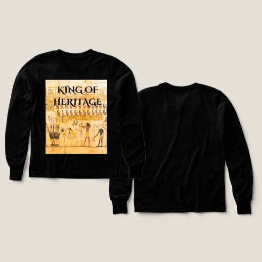 Erfgoed geïnspireerd Egyptisch T-shirt (Voorkant /achterkant)