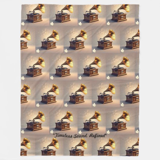 "Erfgoed Gramophone Sound" Fleece Deken (Voorkant)