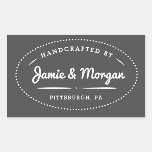 Erfgoed Handgemaakte naam Label (Voorkant)