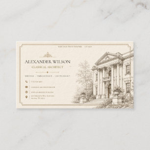Erfgoed Klassieke Architect Visitekaartje