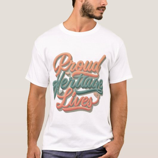 Erfgoed Leeft Trots T-shirt (Voorkant)