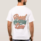 Erfgoed Leeft Trots T-shirt (Achterkant)