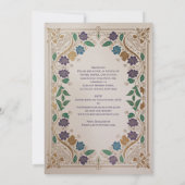 Erfgoed Middeleeuwse Juweeltoon Gouden Sieraad Bru Kaart (Achterkant)