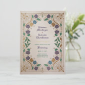 Erfgoed Middeleeuwse Juweeltoon Gouden Sieraad Bru Kaart (Staand voorkant)