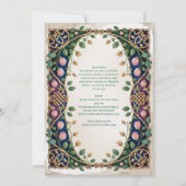 Erfgoed Middeleeuwse Keltische Knoop Sieraden Goud Kaart (Achterkant)