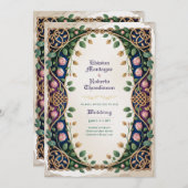 Erfgoed Middeleeuwse Keltische Knoop Sieraden Goud Kaart (Voorkant / Achterkant)