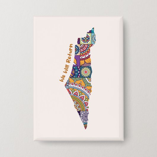 Erfgoed op de kaart van Palestina Button (Voorkant)