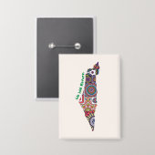 Erfgoed op de kaart van Palestina Button (Voorkant / Achterkant)