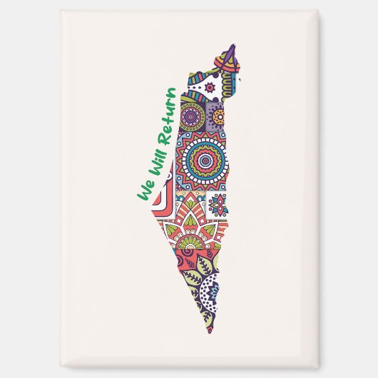 Erfgoed op de kaart van Palestina Magneet (Voorkant)