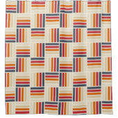 Erfgoed raster quilt naadloos patroon douchegordijn (Voorkant)
