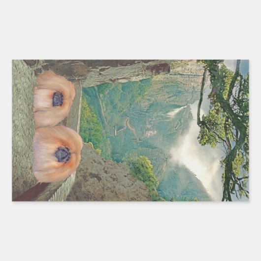 erfgoed rechthoekige sticker (Voorkant)