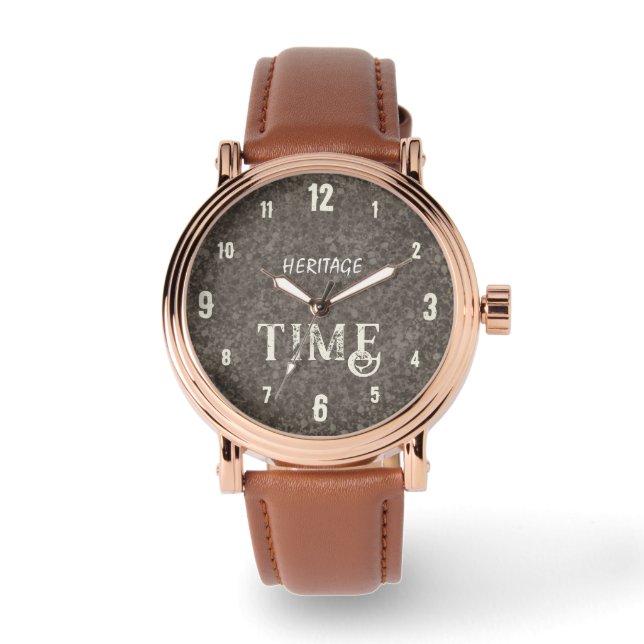 Erfgoed Tijd Antiek Horloge (Voorkant)