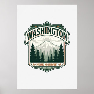 Erfgoed van de staat Washington Poster