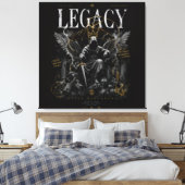 Erfgoed van de Troon Canvas Afdruk (Insitu (Slaapkamer))