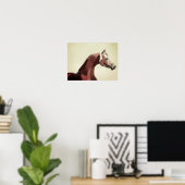  erfgoed van de Waterverf van Arabisch paard Poster (Thuiskantoor)