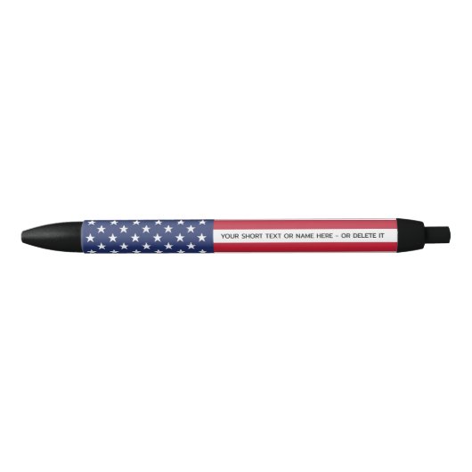 Erfgoed van een land: de Amerikaanse vlag belichaa Zwarte Inkt Pen (Voorkant)