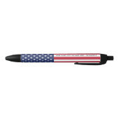 Erfgoed van een land: de Amerikaanse vlag belichaa Zwarte Inkt Pen (Bodem)