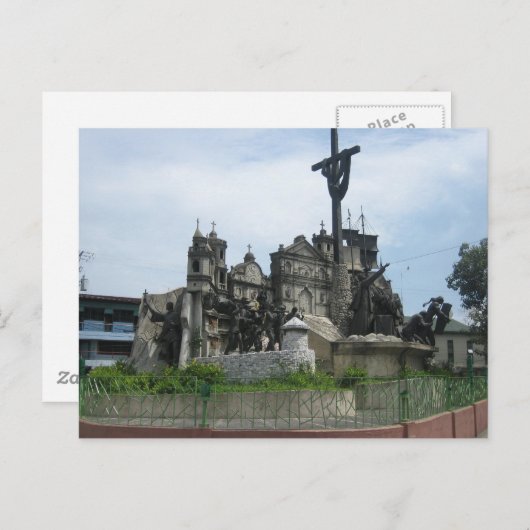 Erfgoed van het Cebu-monument Briefkaart (Voorkant / Achterkant)
