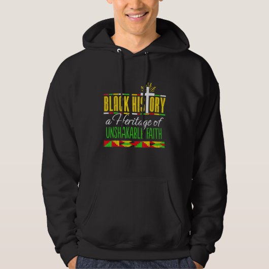 Erfgoed van onwrikbare Faith Black History Mah P Hoodie (Voorkant)