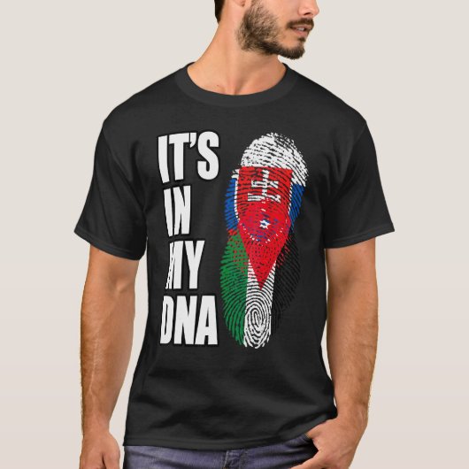  erfgoed van Slowakije en Jordanië - vlag T-shirt (Voorkant)