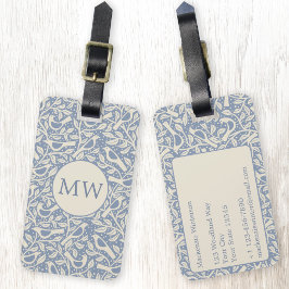 Erfgoed Vogels Monogram Bagagelabel