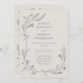 Erfgoed Wilde bloem en lintlijn Kunstzinnige we Kaart (Voorkant / Achterkant)