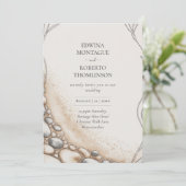 Erfgoed Zand- en kiezelstrand Strandtrouwdag Kaart (Staand voorkant)