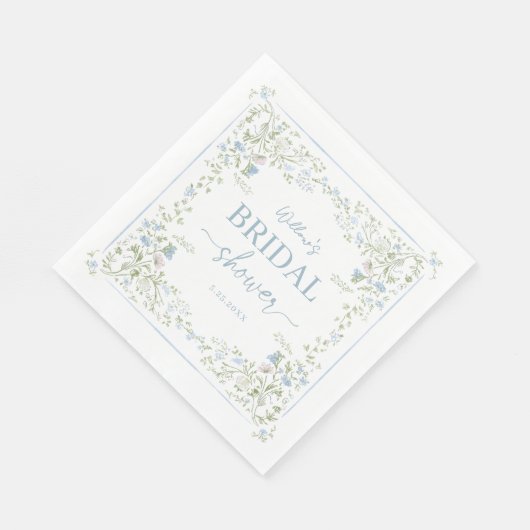 Erfland Hydrangea Bruidsdiner Servetten (Hoek)