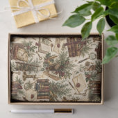 Erfstuk Kerstbibliotheek Tissuepapier (Geschenk)