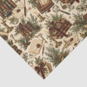 Erfstuk Kerstbibliotheek Tissuepapier (Detail)