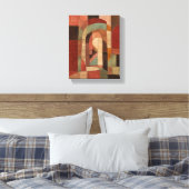 Erfstuk Patchwork Passage Geometrische Textiel Can Canvas Afdruk (Insitu (Slaapkamer))