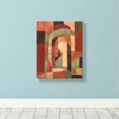 Erfstuk Patchwork Passage Geometrische Textiel Can Canvas Afdruk (Insitu (Houten vloer))
