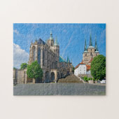 Erfurt Cathedral Duitsland. Legpuzzel (Horizontaal)