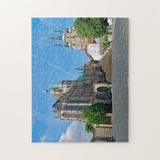 Erfurt Cathedral Duitsland. Legpuzzel (Verticaal)