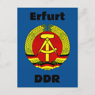 Erfurt, DDR, DDR, Erfurt, Oost-Duitsland Ossi Briefkaart