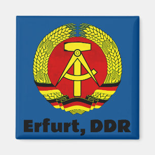 Erfurt, DDR, DDR, Erfurt, Oost-Duitsland Ossi Magneet