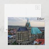 Erfurt, Duitsland Briefkaart (Voorkant / Achterkant)