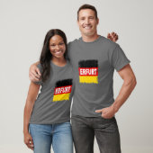 Erfurt - Duitsland met Duitse vlag T-shirt (Unisex)