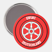 Erfurt Round Emblem Magneet (Voorkant / Achterkant)